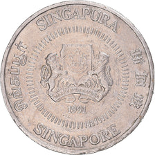 Moneta, Singapore, 50 Cents, 1991
