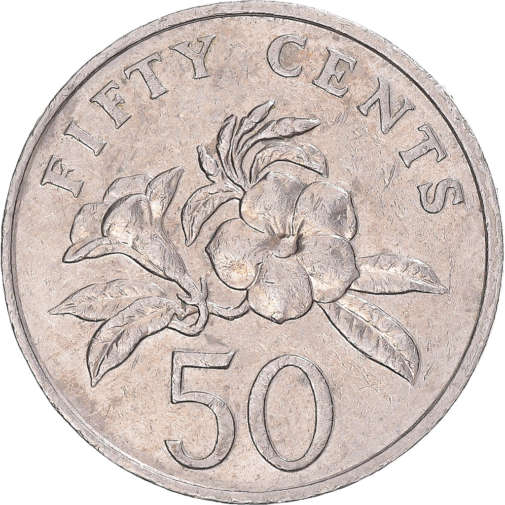 Moneta, Singapore, 50 Cents, 1991