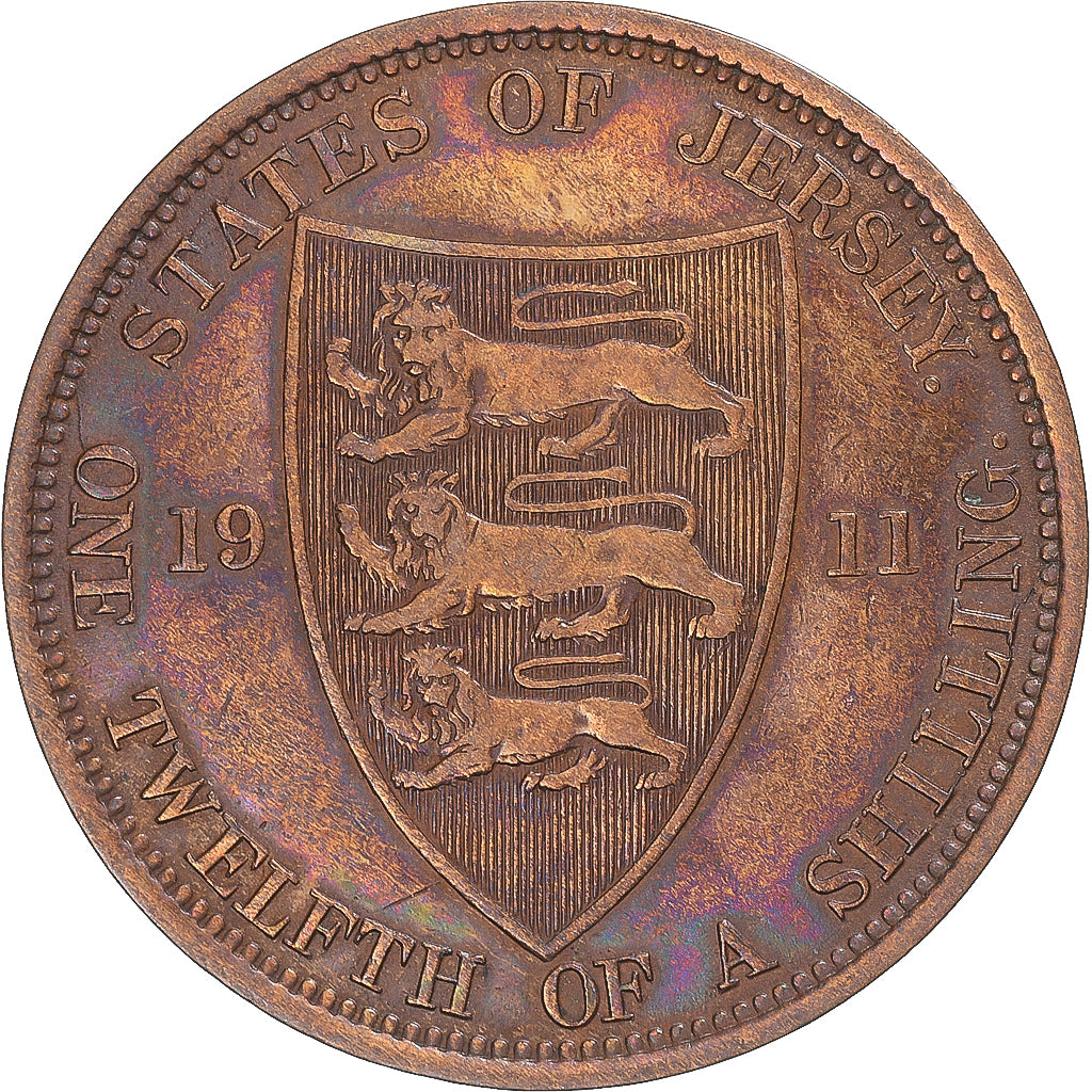 Coin, Jersey, 1/12 Shilling, 1911
