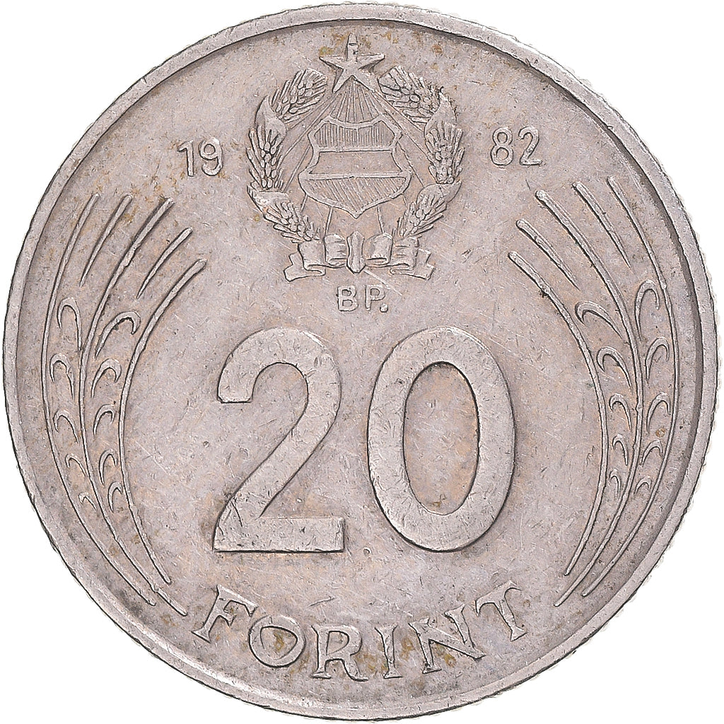 Moneta, Ungheria, 20 Forint, 1982