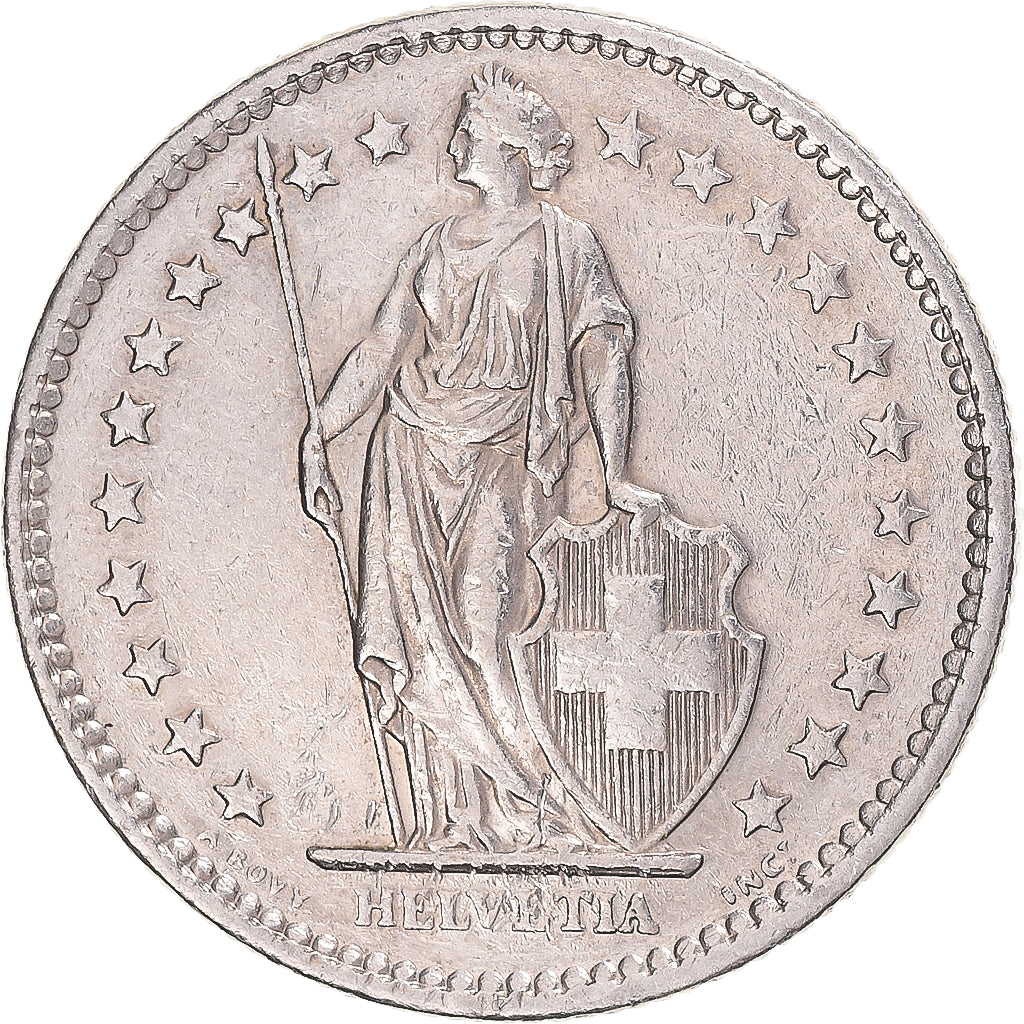 Monnaie, Suisse, 2 Francs, 1975