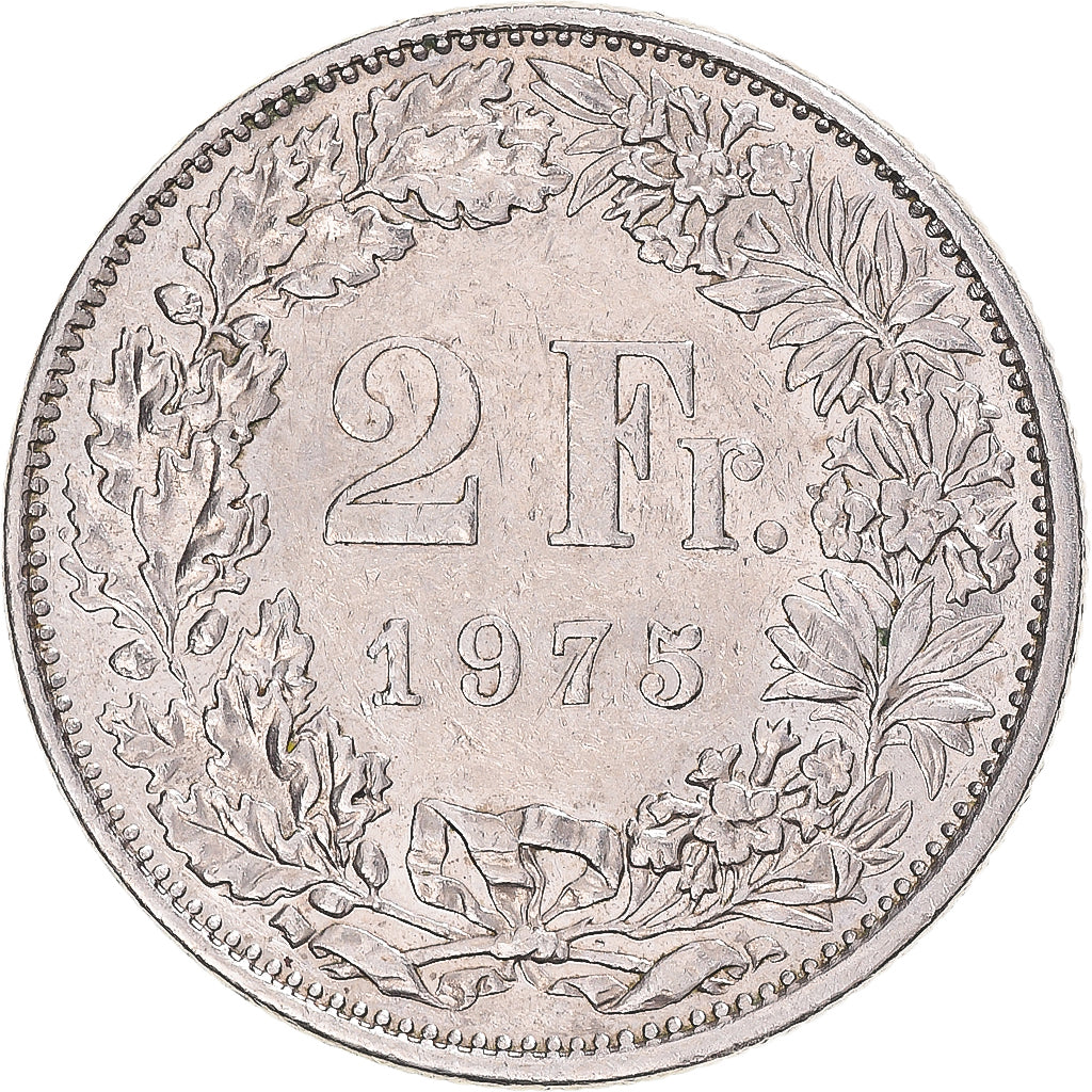 Monnaie, Suisse, 2 Francs, 1975