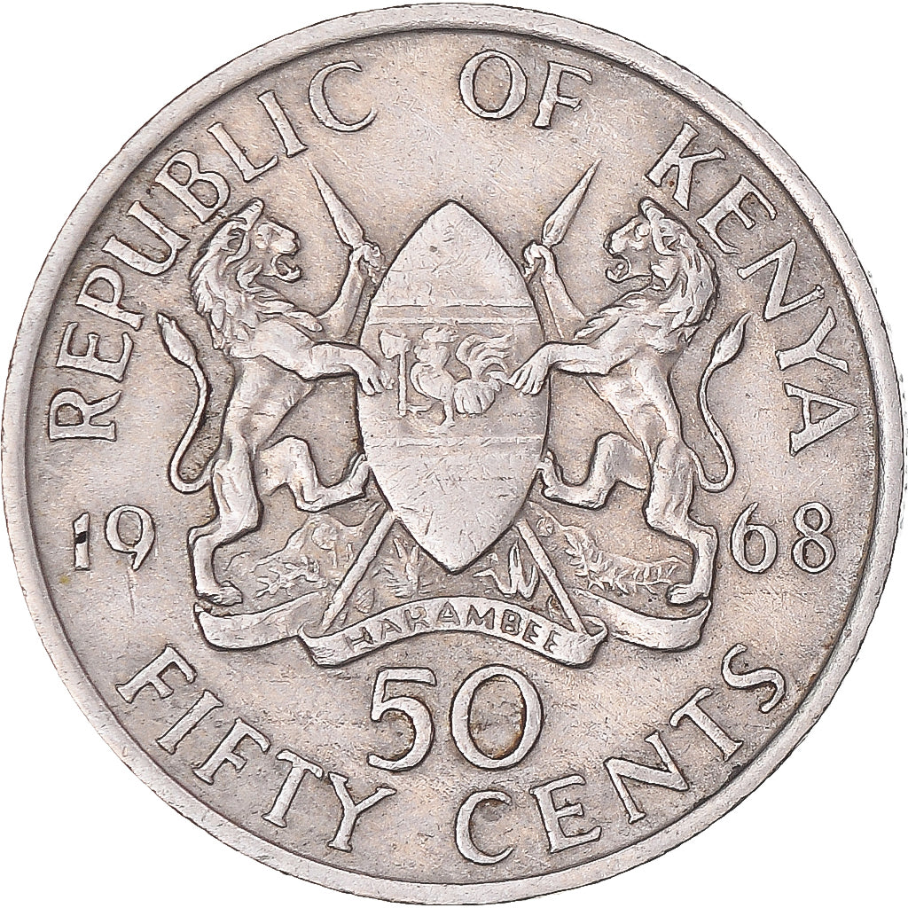 Munten, Kenia, 50 Cents, 1968