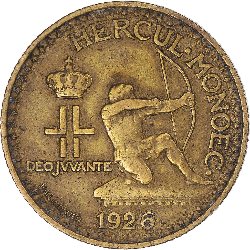 Monnaie, Monaco, Franc, 1926