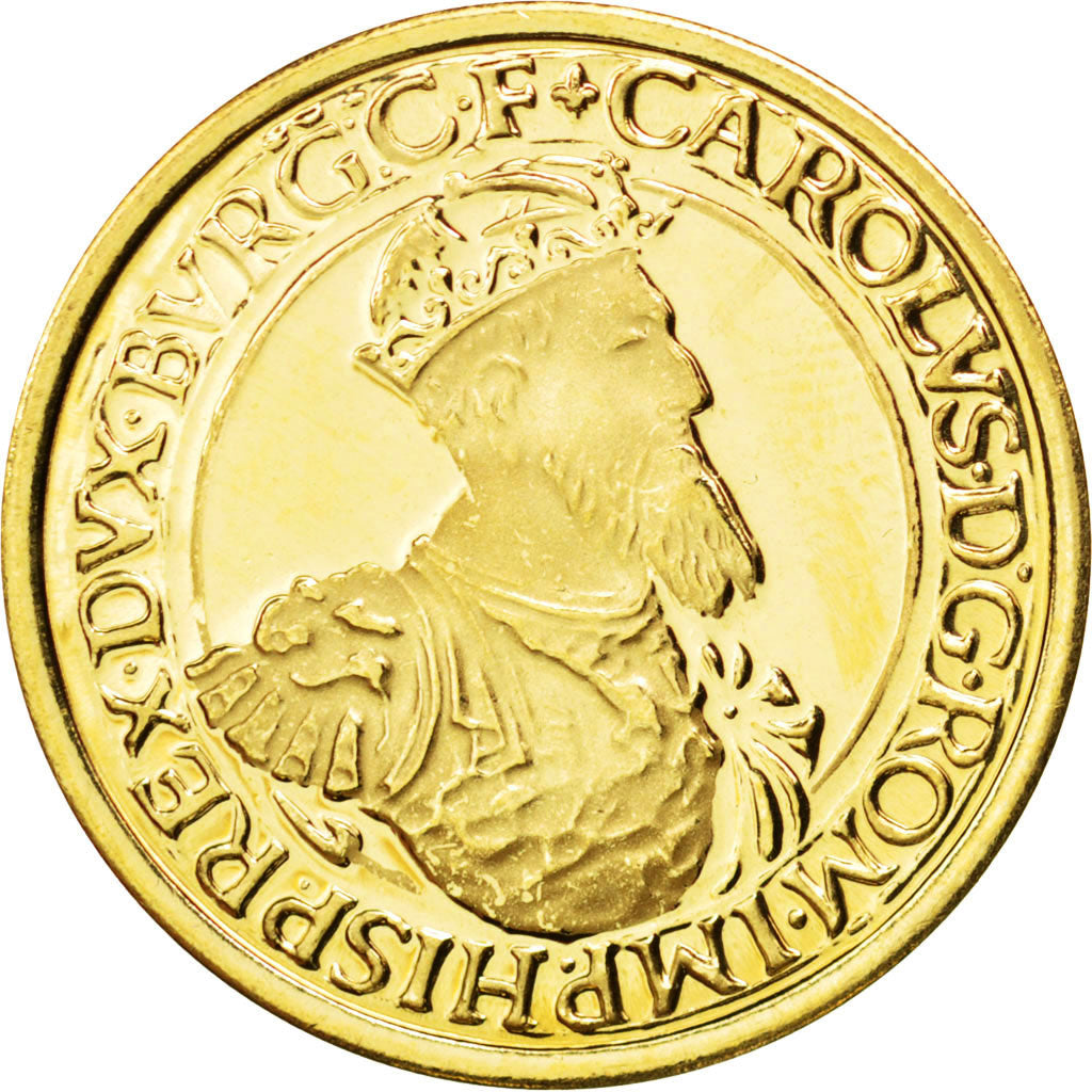 BELGIUM, 50 ECU, 1987, KM #167, MS(63), Gold, 23, 17.31