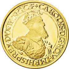 BELGIUM, 50 ECU, 1987, KM #167, MS(63), Gold, 23, 17.31
