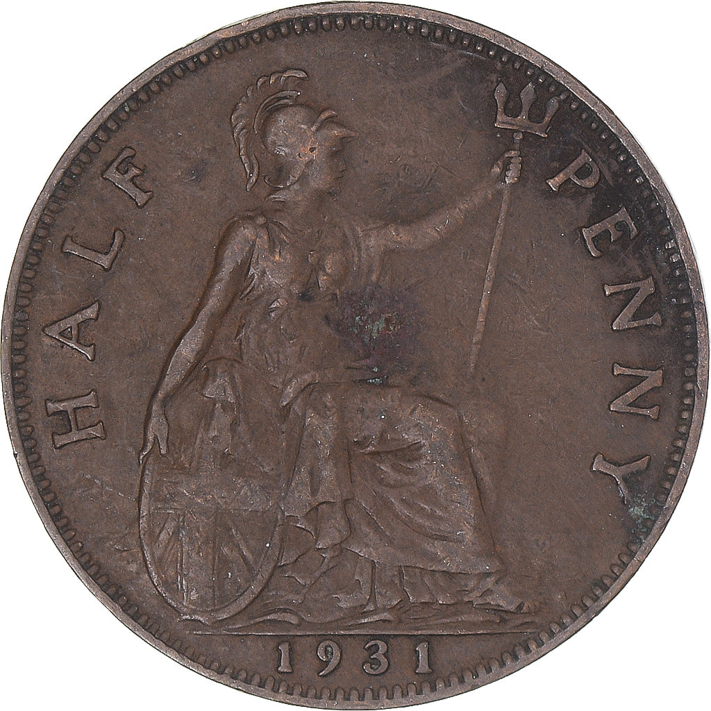 Moneta, Wielka Brytania, 1/2 Penny, 1931