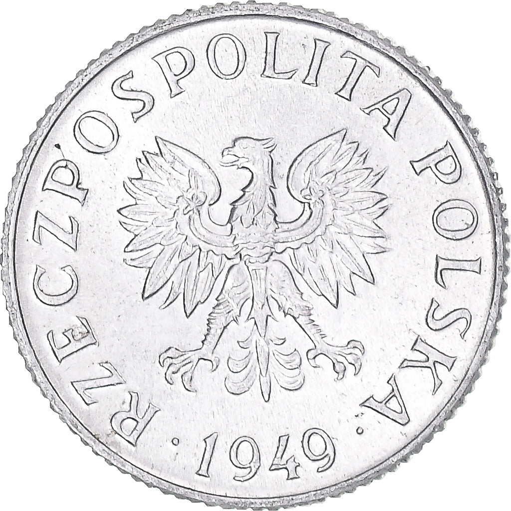 Moneda, Polonia, Grosz, 1949