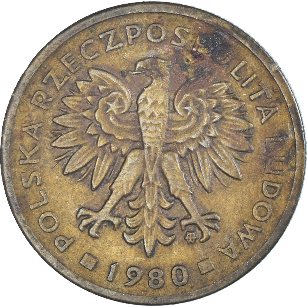 Moneta, Polonia, 2 Zlote, 1980