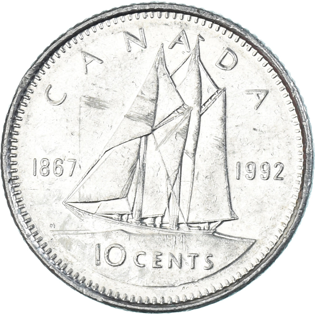 Münze, Kanada, 10 Cents, 1992