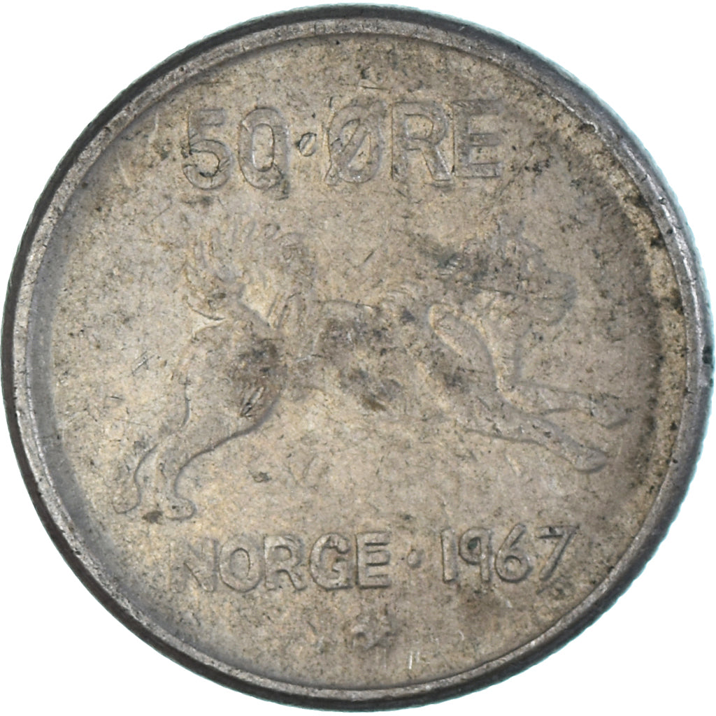 Monnaie, Norvège, 50 Öre, 1967