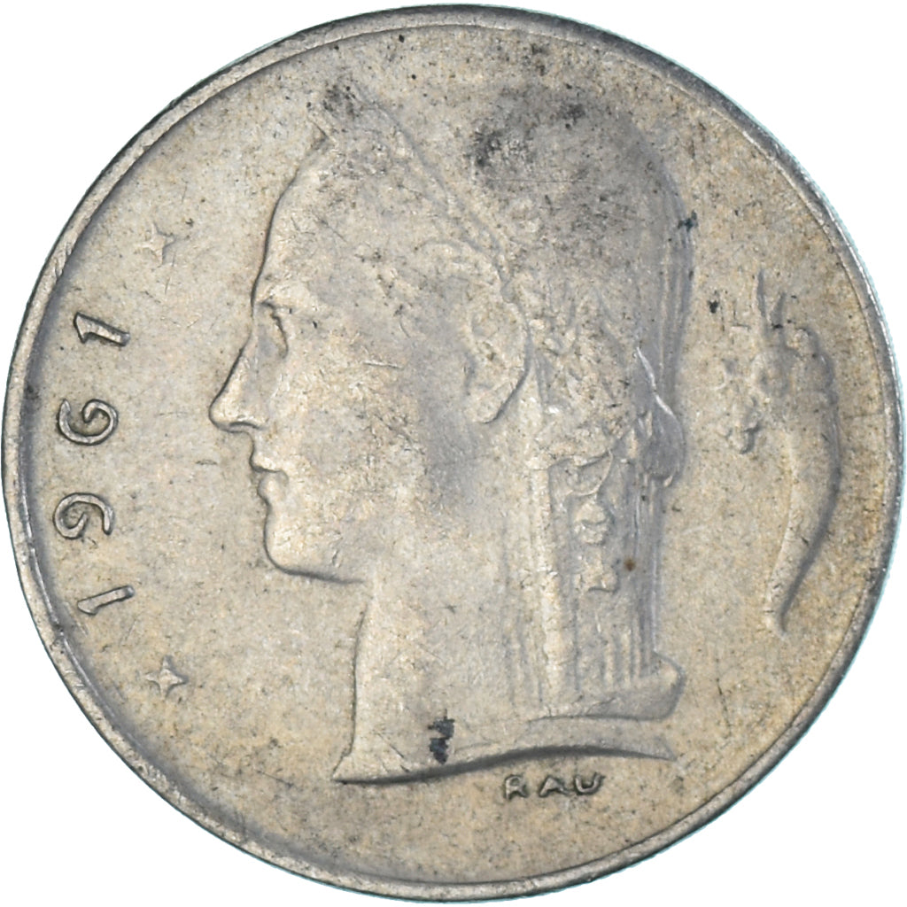 Moeda, Bélgica, Franc, 1961