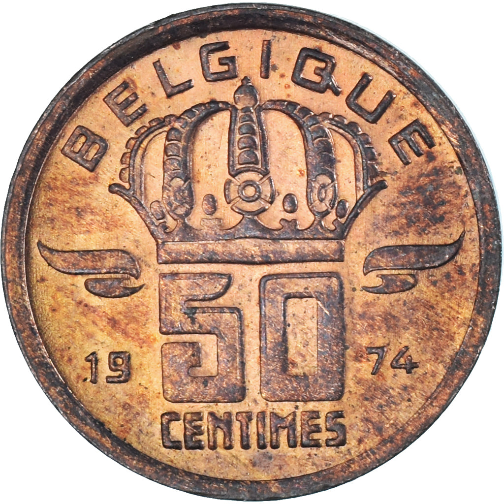 Moneta, Belgio, 50 Centimes, 1974