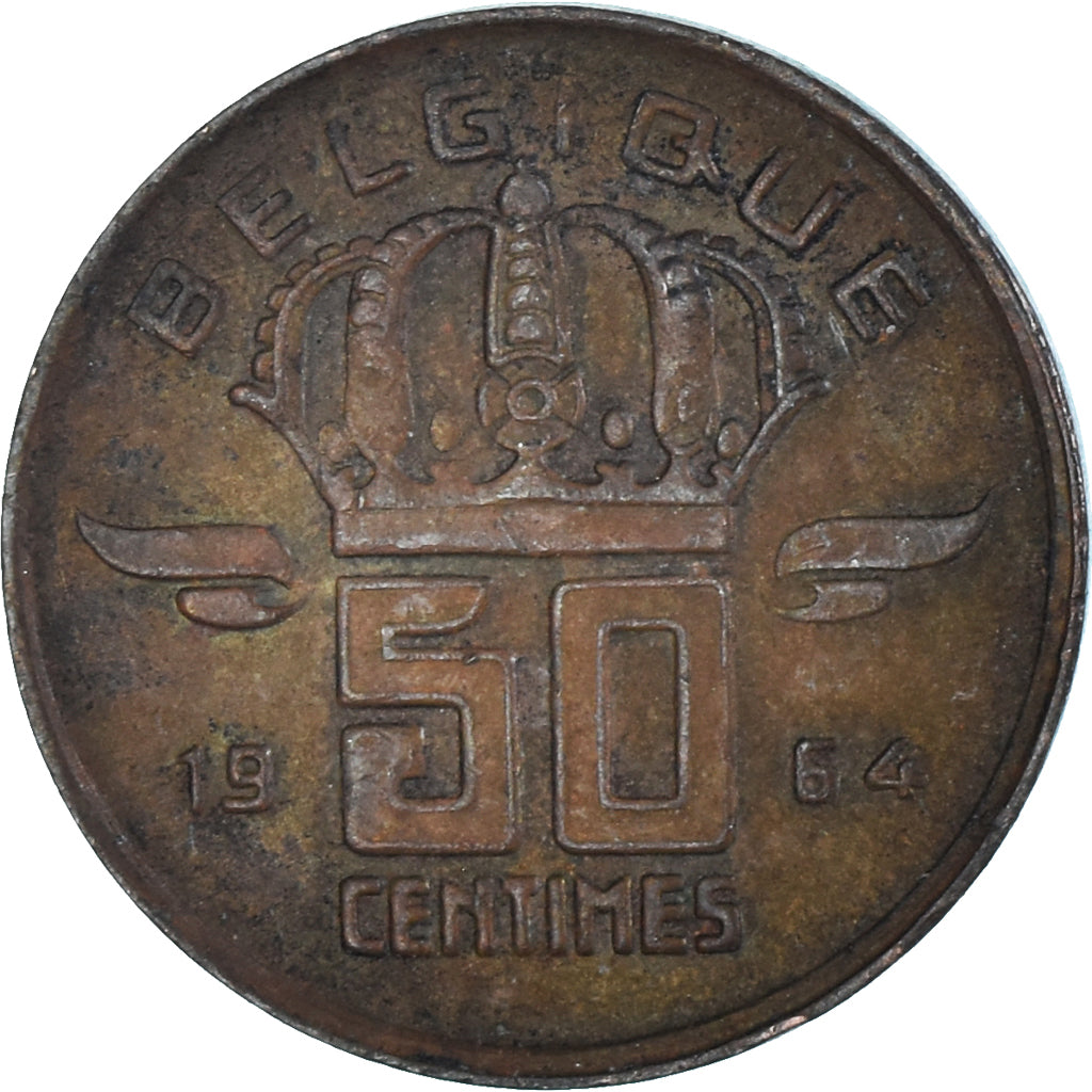 Munten, België, 50 Centimes, 1964