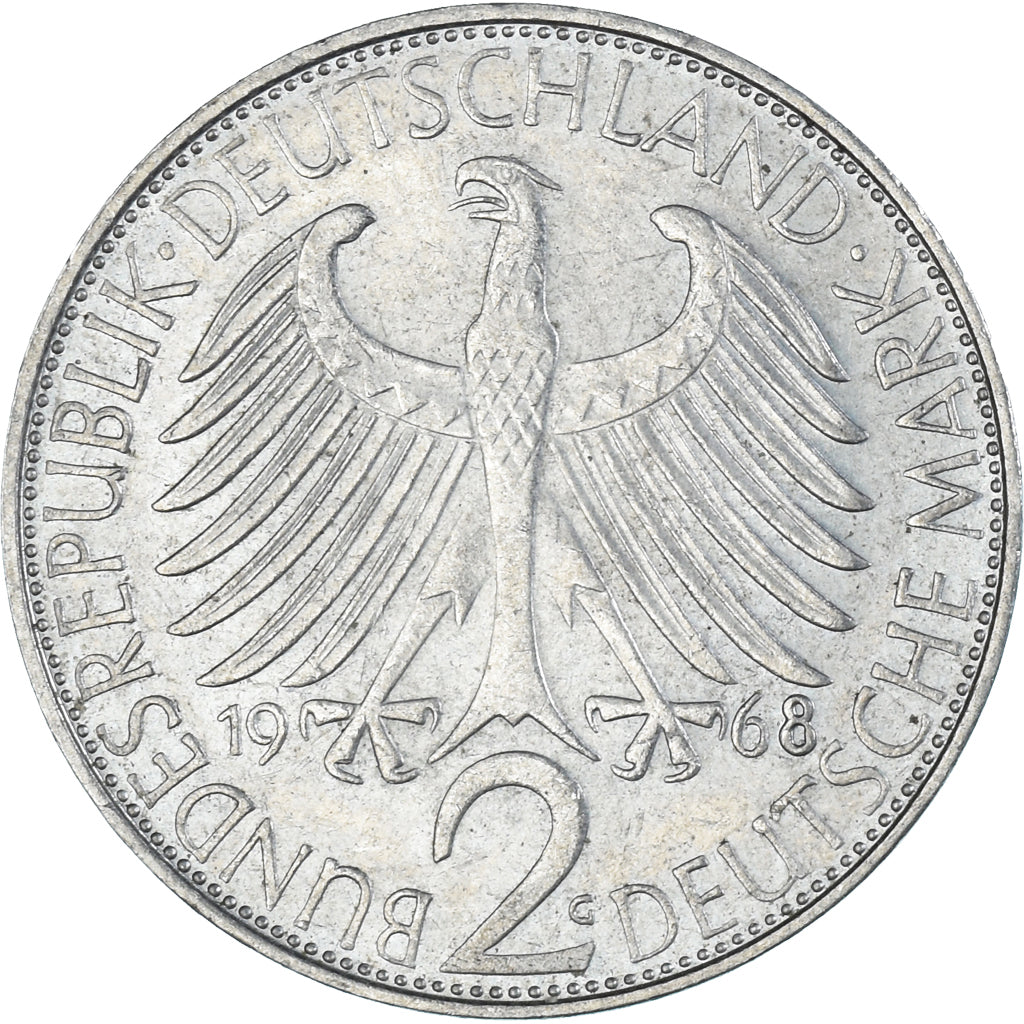 Coin, Germany, 2 Mark, 1968