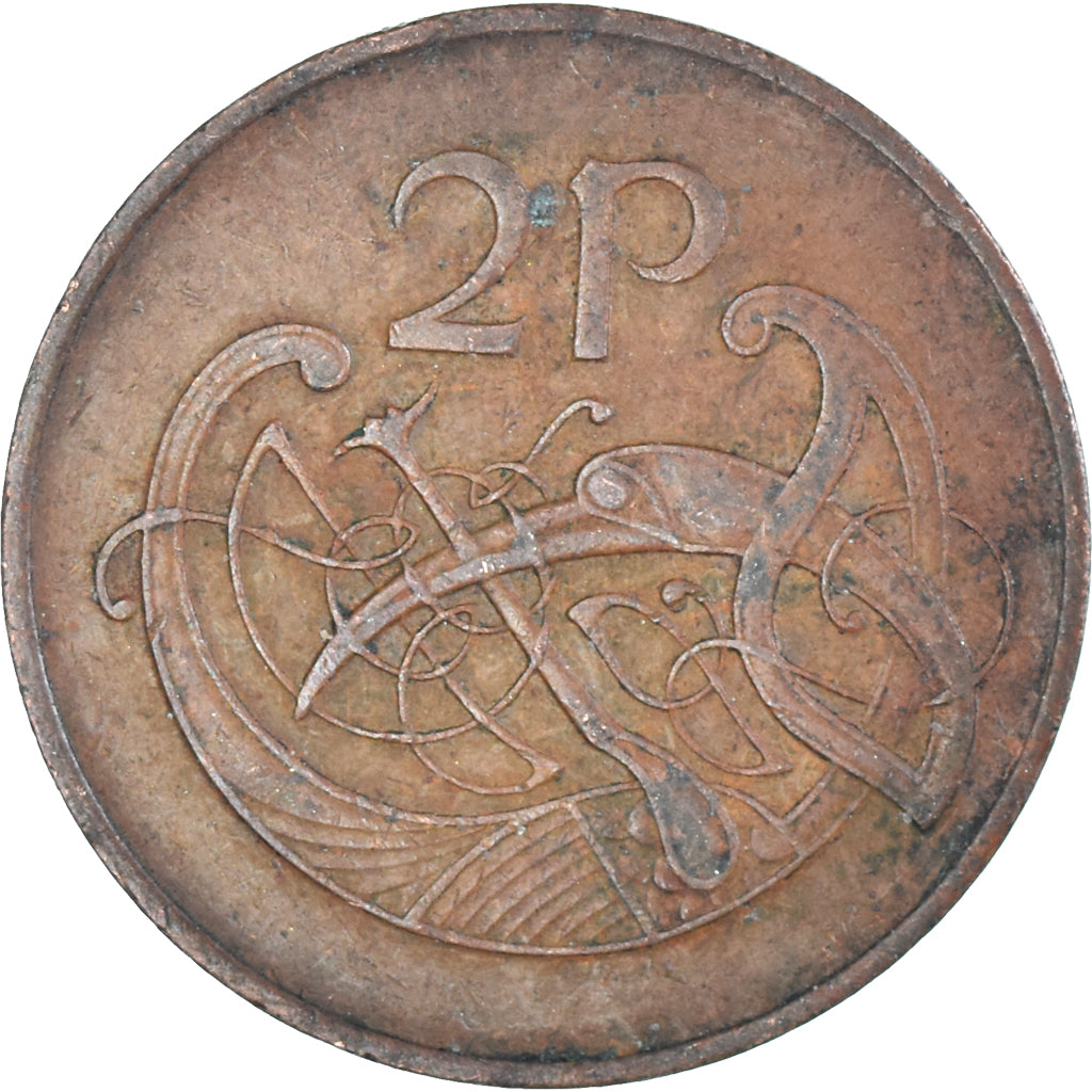 Moneta, Irlanda, 2 Pence, 1980