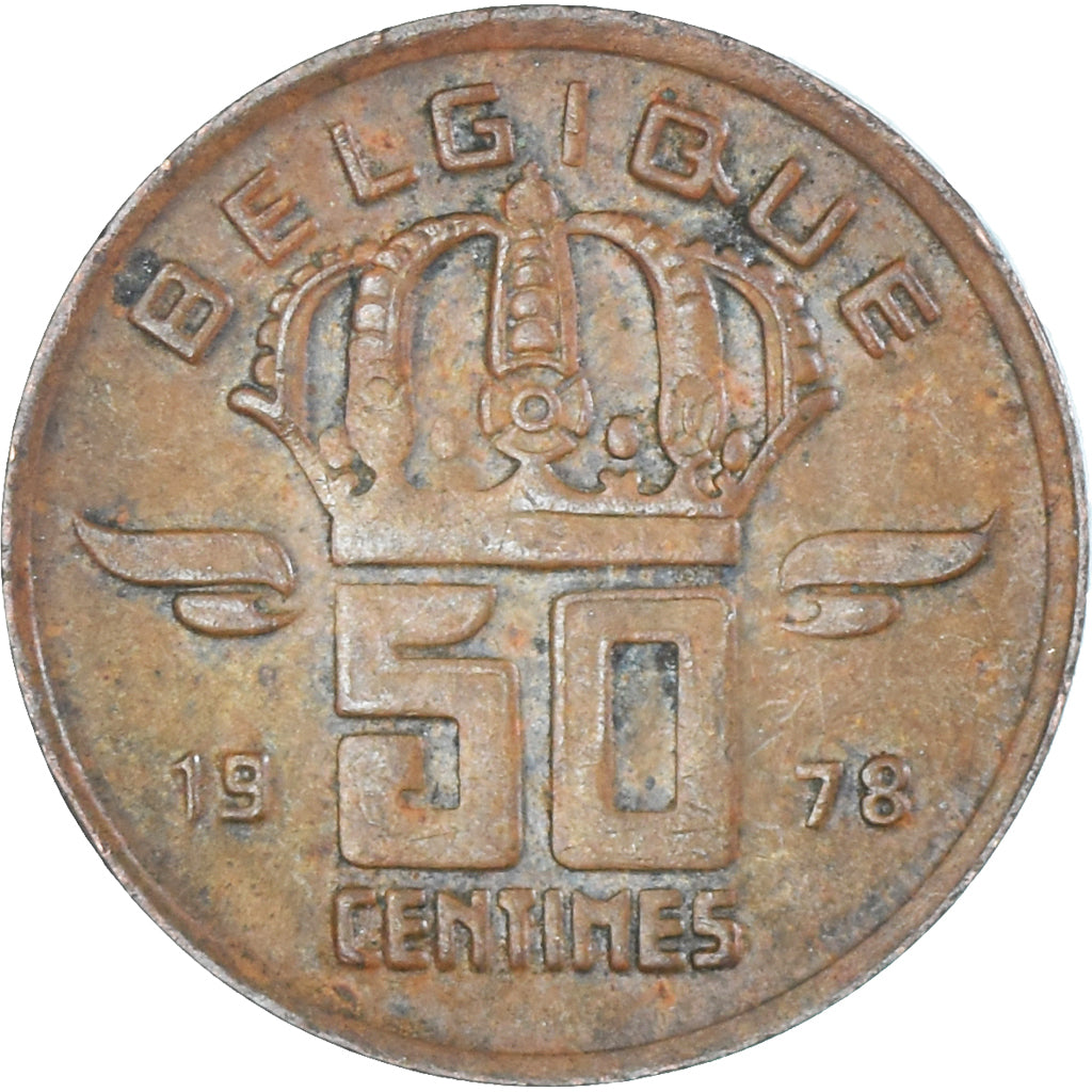 Moneta, Belgio, 50 Centimes, 1978