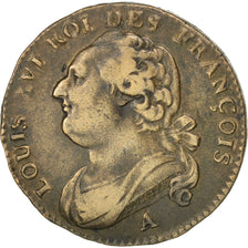 Francia, 12 deniers françois, 12 Deniers, 1791, Paris, BB, Bronzo, KM:600.1,...