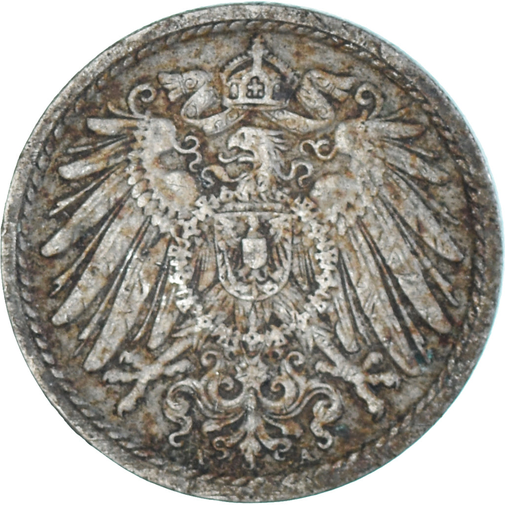 Coin, Germany, 5 Pfennig, 1908