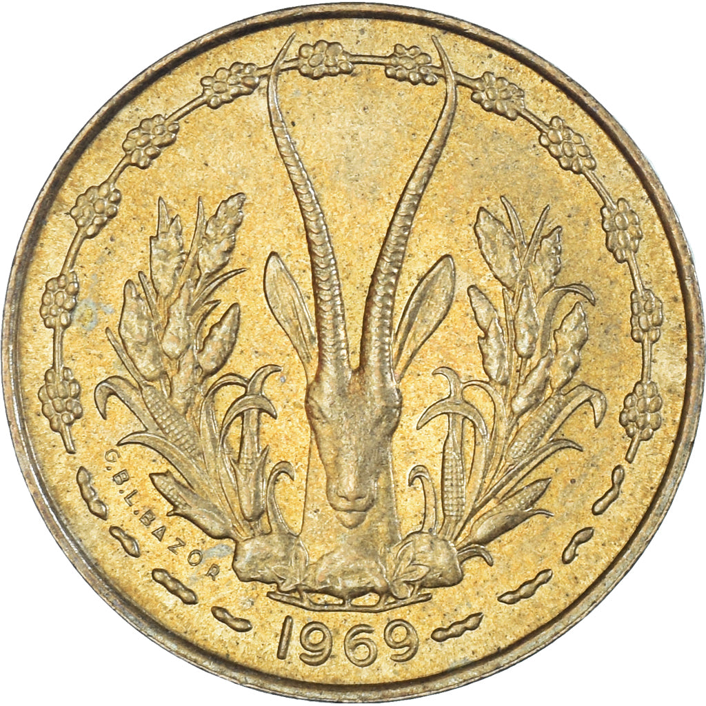 Coin, West African States, 10 Francs, 1969