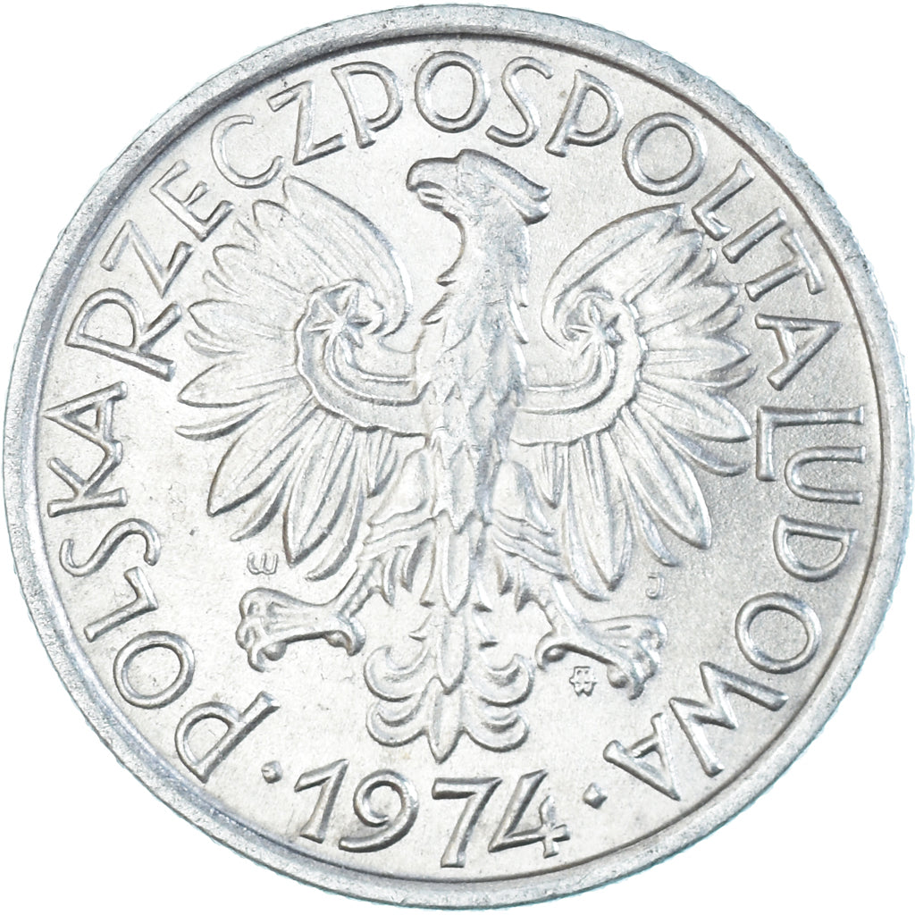Moneta, Polonia, 2 Zlote, 1974