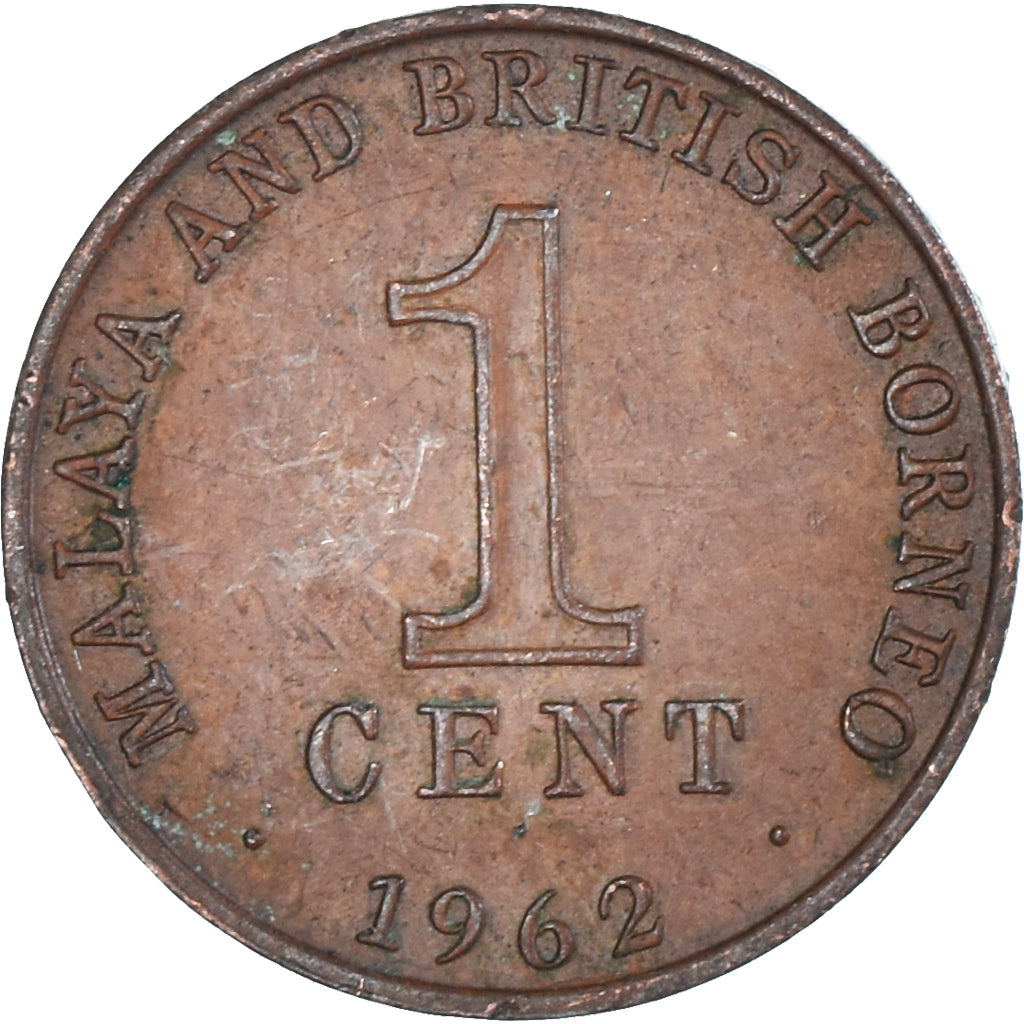 Moeda, MALAIA E BORNÉU BRITÂNICO, Cent, 1962