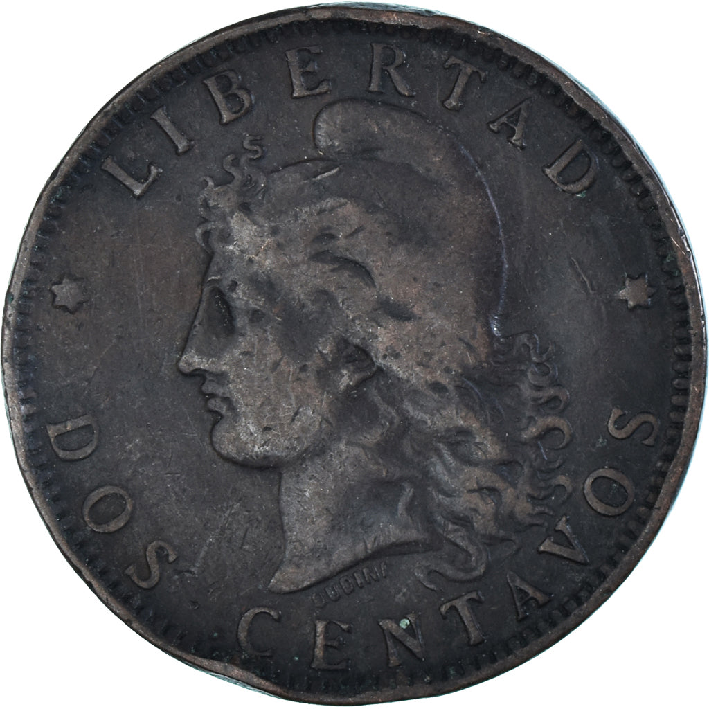 Moneta, Argentina, 2 Centavos, 1892
