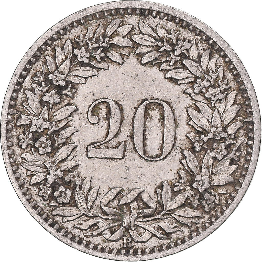 Coin, Switzerland, 20 Rappen, 1908