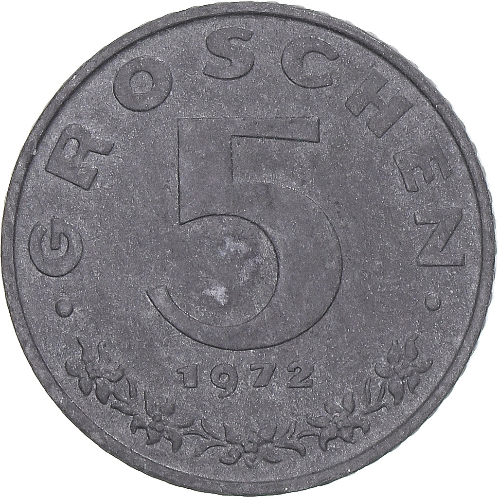 Munten, Oostenrijk, 5 Groschen, 1972