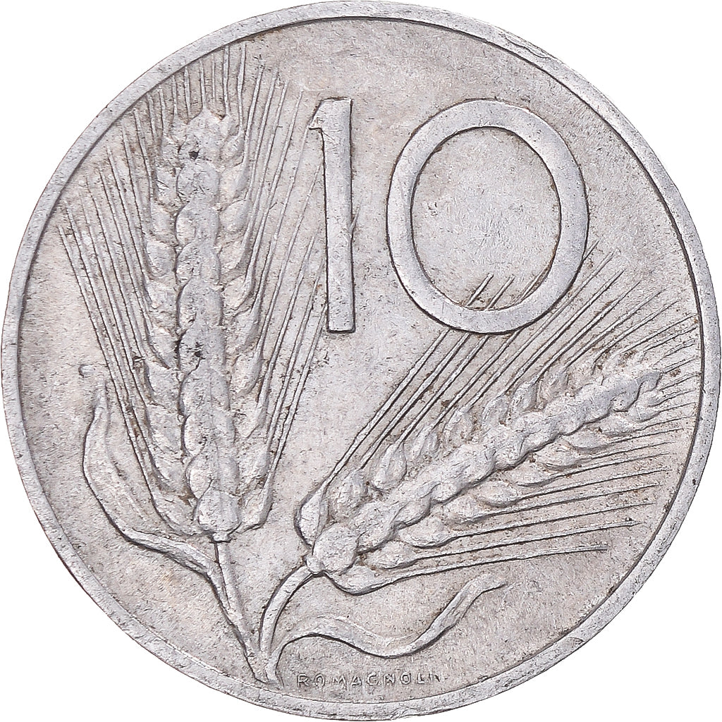 Munten, Italië, 10 Lire, 1967