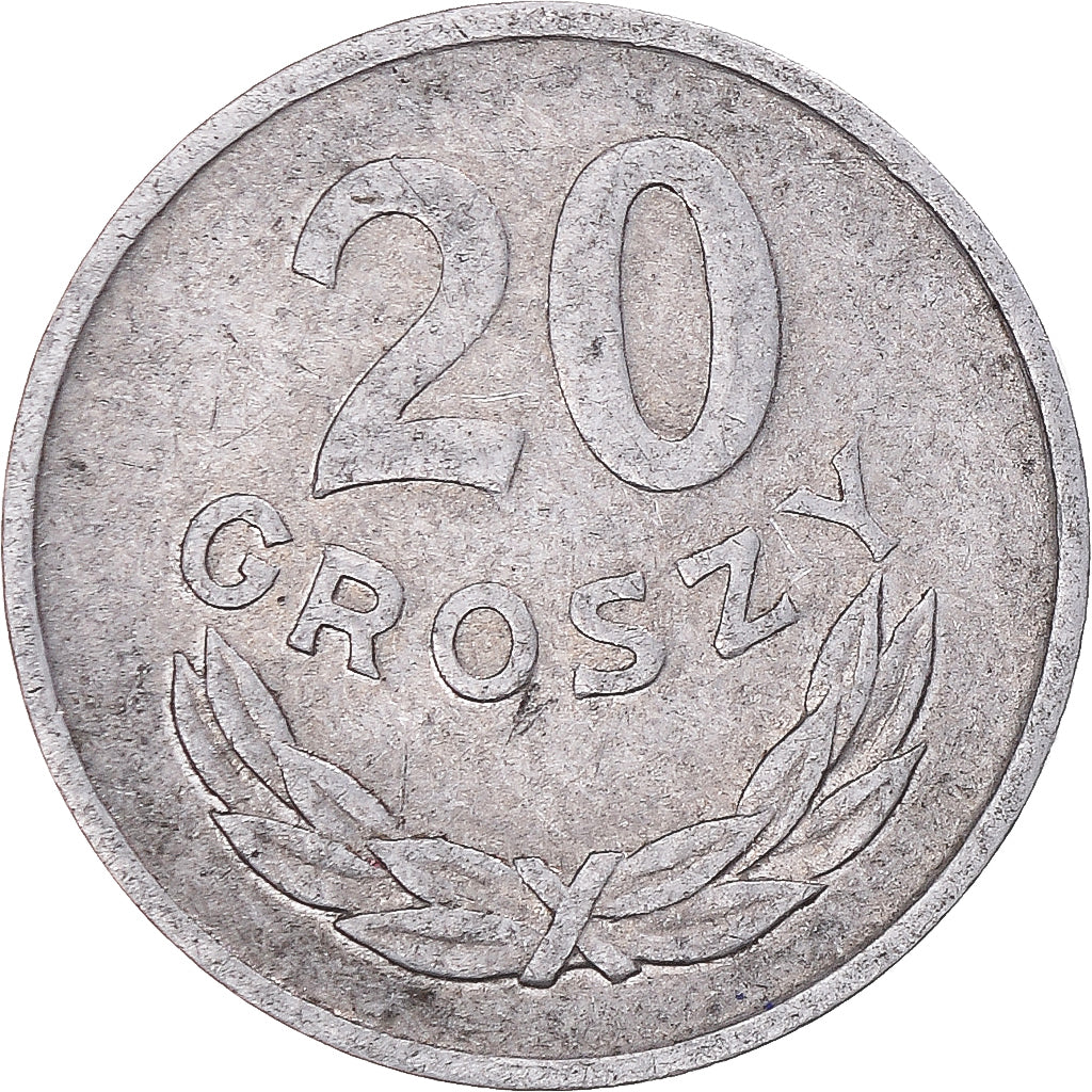 Moneta, Polonia, 20 Groszy, 1961