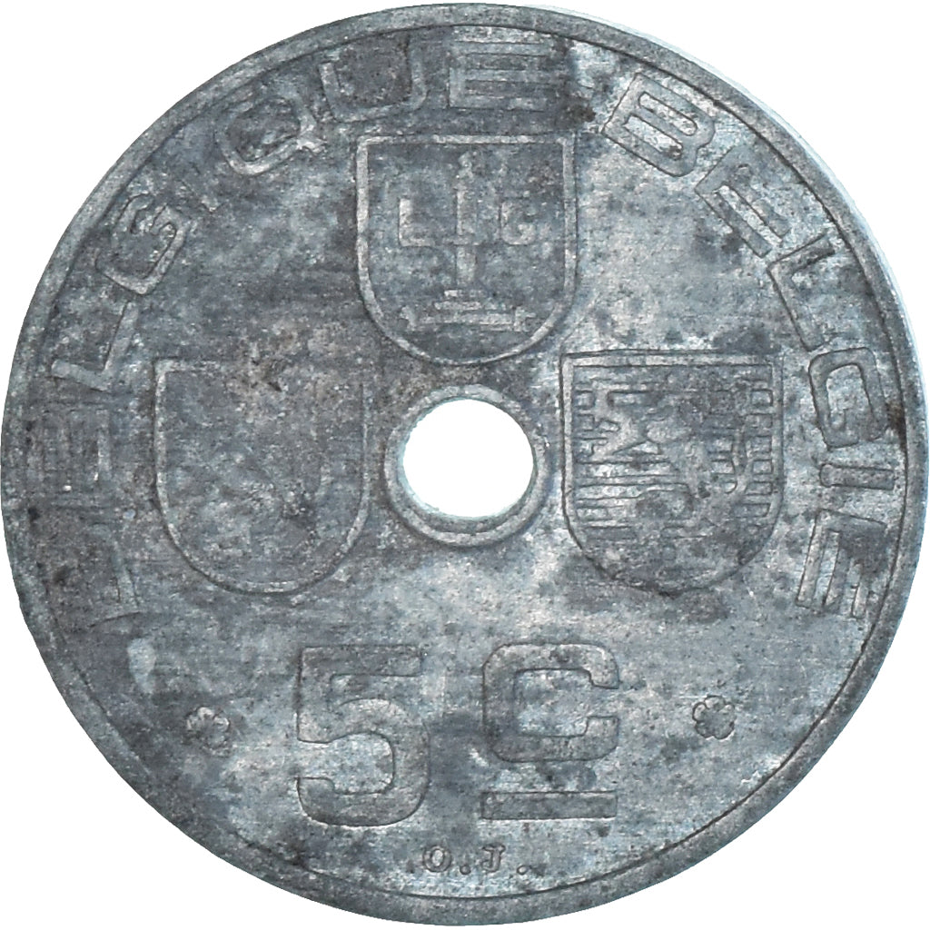 Monnaie, Belgique, 5 Centimes, 1943