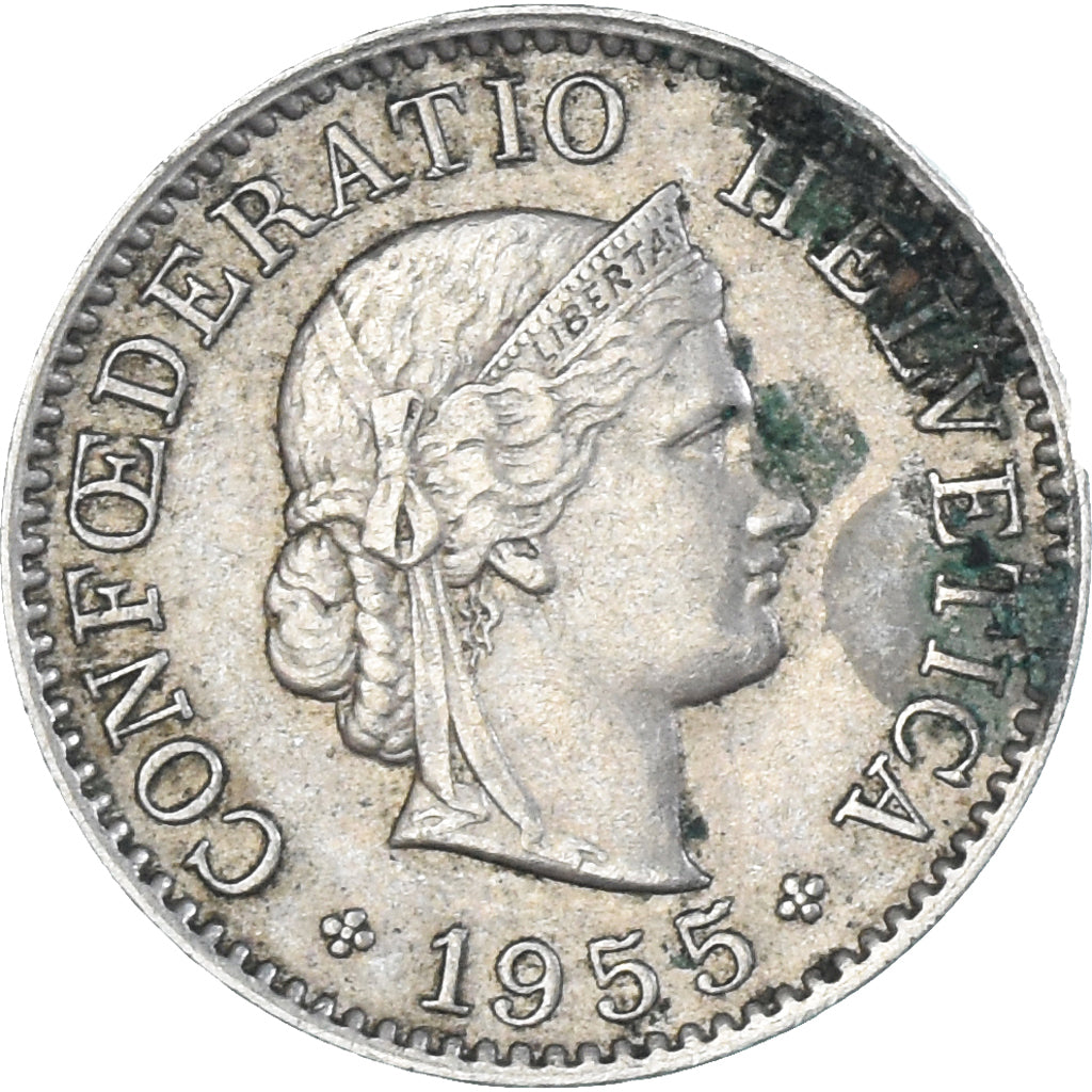 Münze, Schweiz, 5 Rappen, 1955