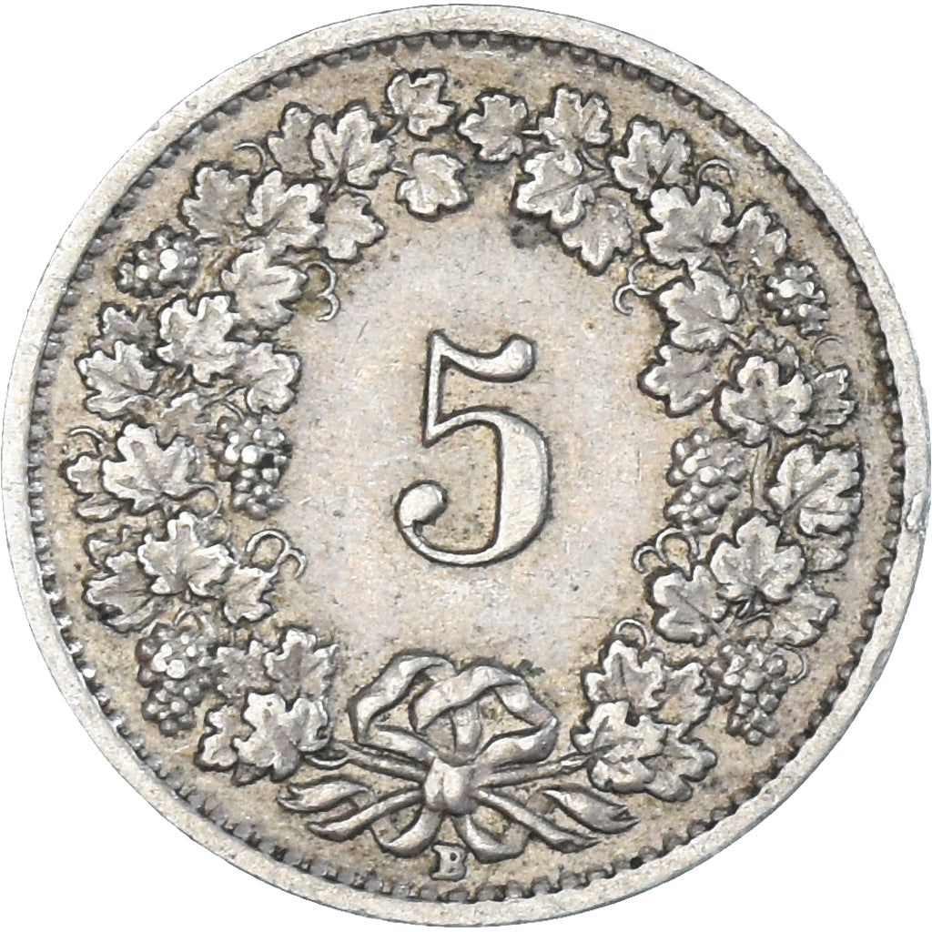 Münze, Schweiz, 5 Rappen, 1955