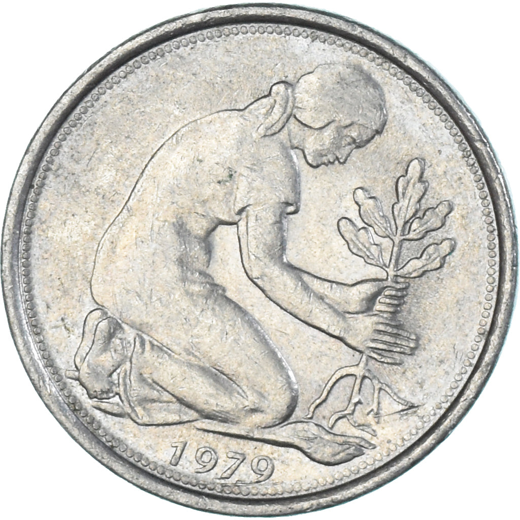 Moneta, Niemcy, 50 Pfennig, 1979