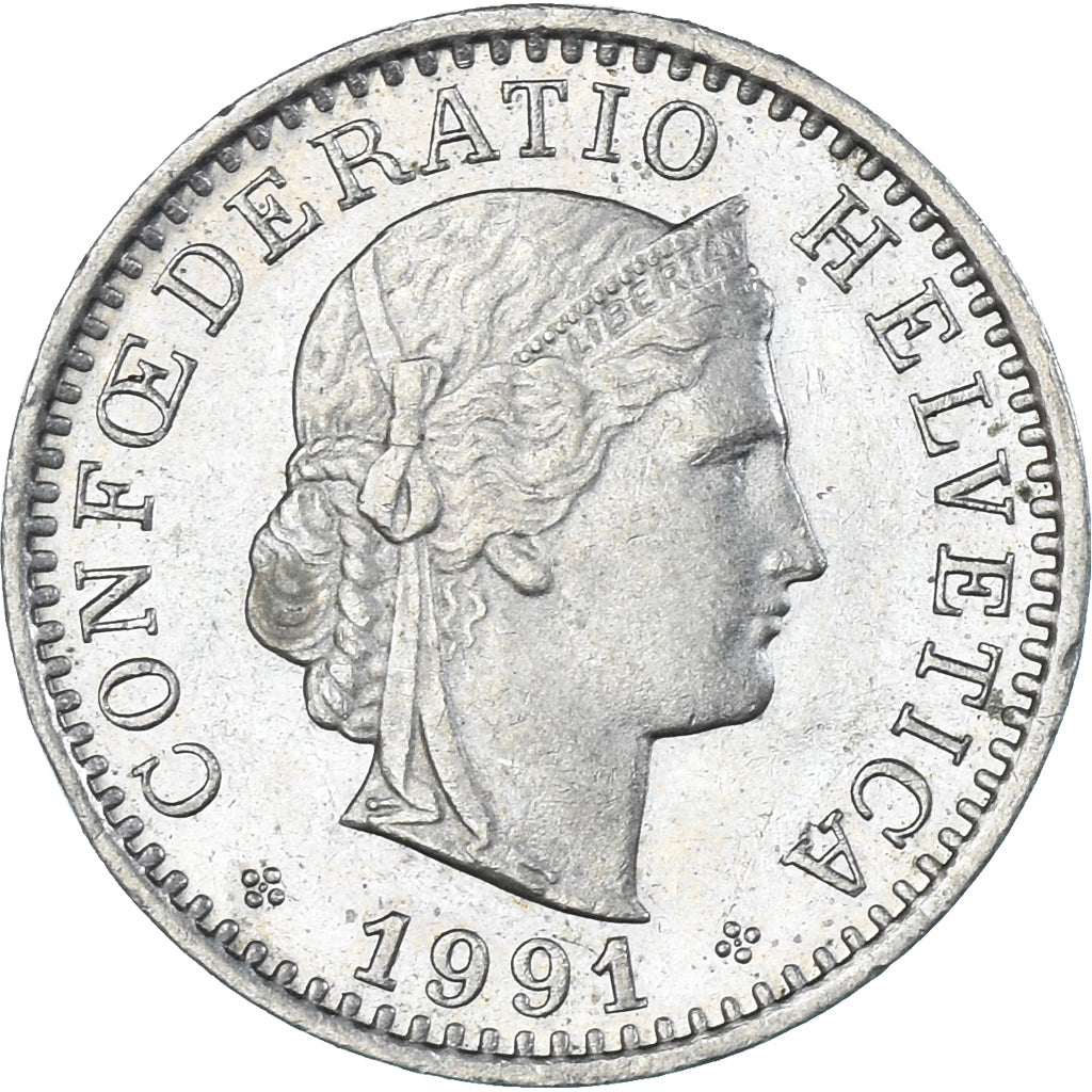 Monnaie, Suisse, 20 Rappen, 1991