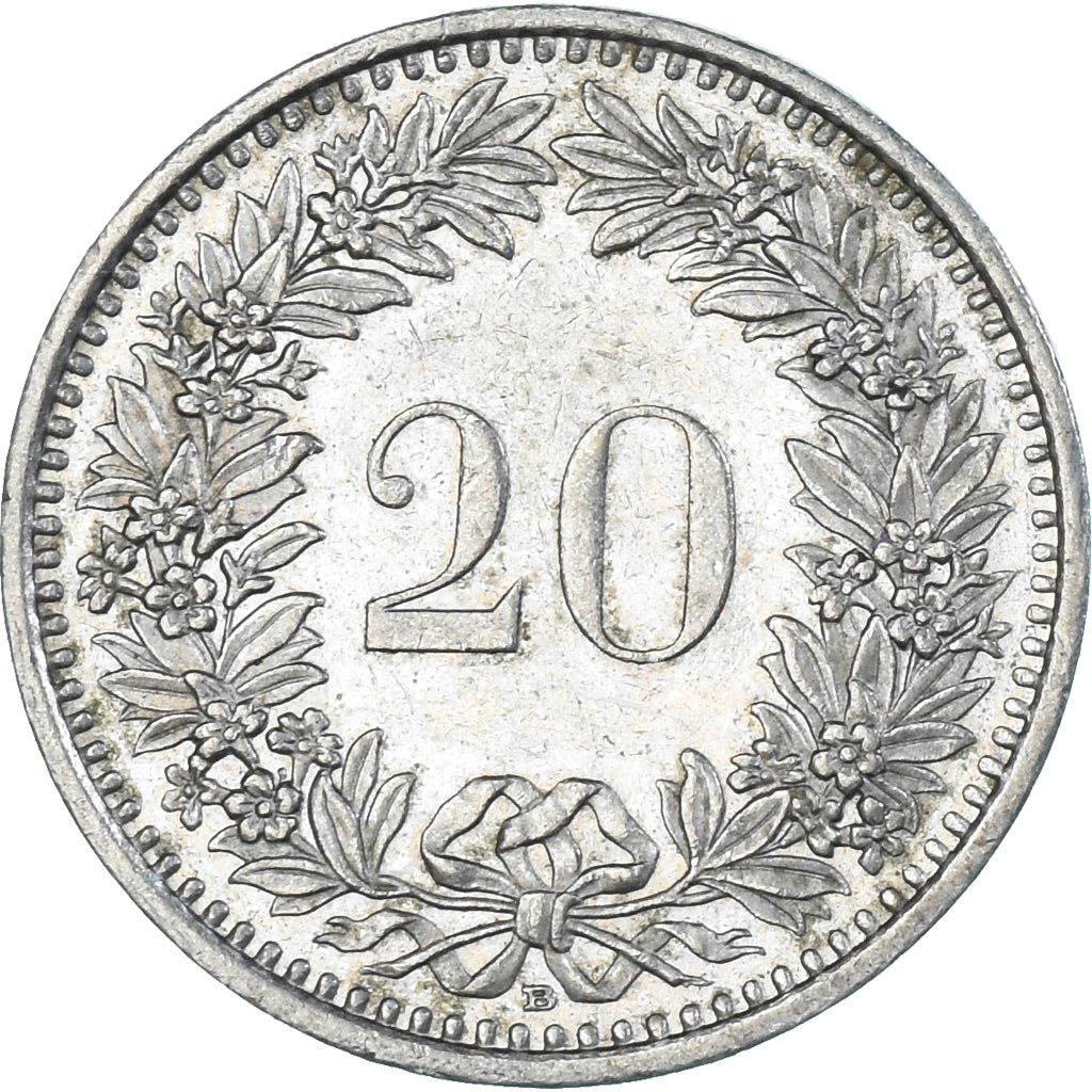Monnaie, Suisse, 20 Rappen, 1991
