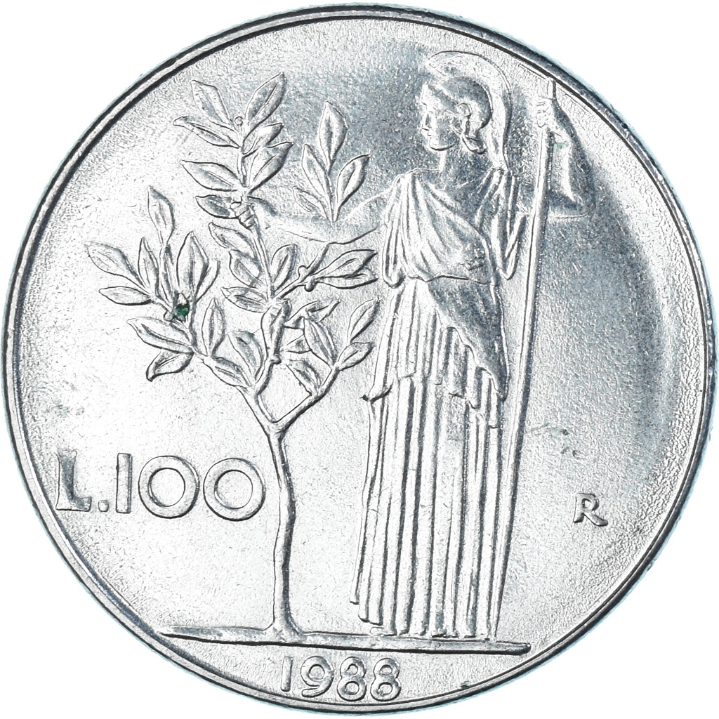 Moneda, Italia, 100 Lire, 1988