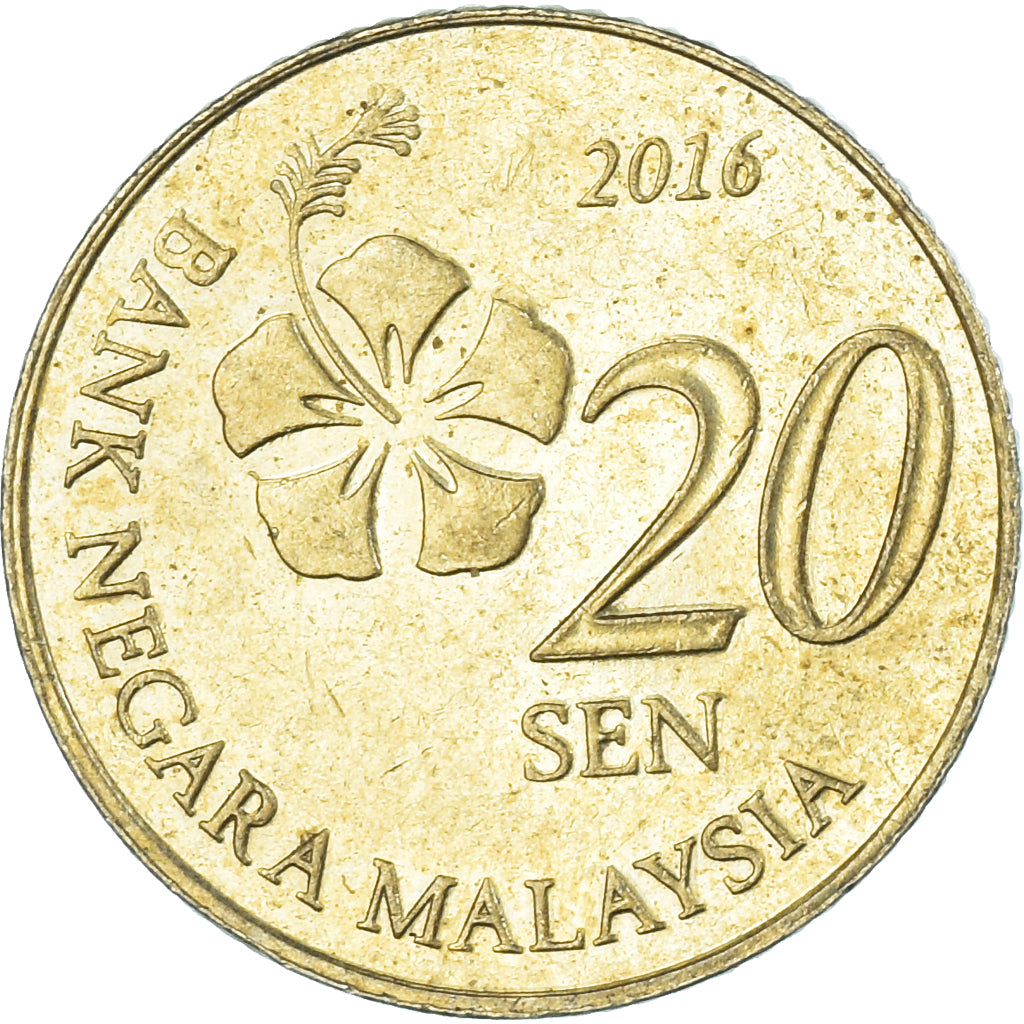 Coin, Malaysia, 20 Sen, 2016