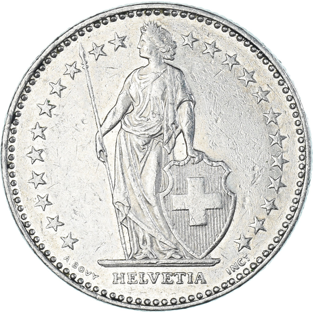 Monnaie, Suisse, 2 Francs, 1996