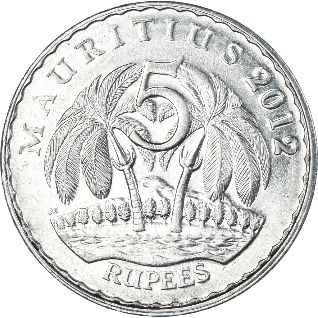 Coin, Mauritius, 5 Rupees, 2012