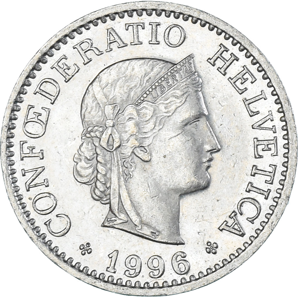 Monnaie, Suisse, 10 Rappen, 1996