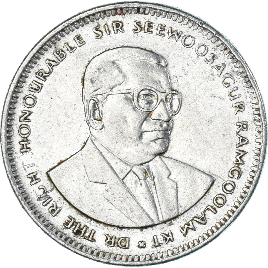 Münze, Mauritius, 1/2 Rupee, 1990