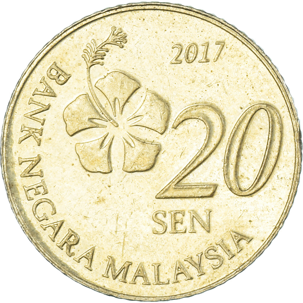 Coin, Malaysia, 20 Sen, 2017