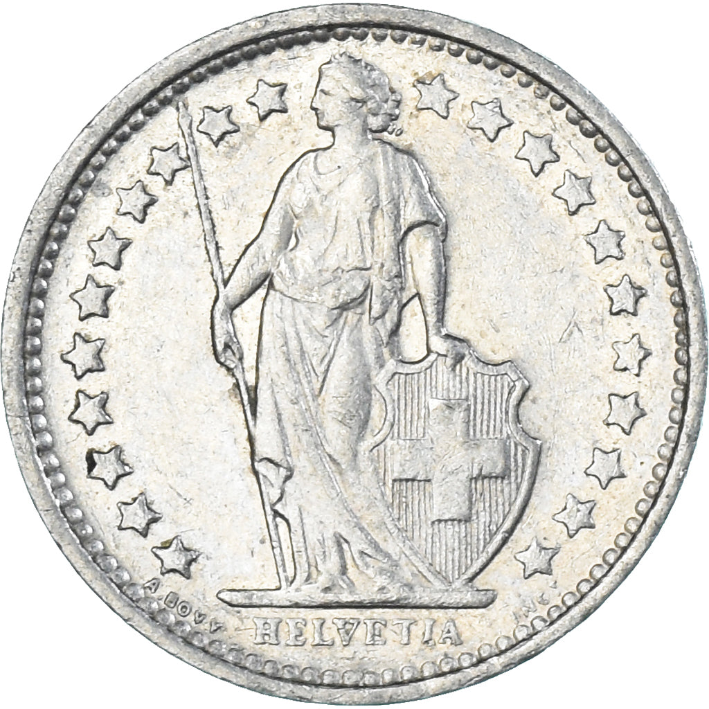Moneda, Suiza, 1/2 Franc, 1973