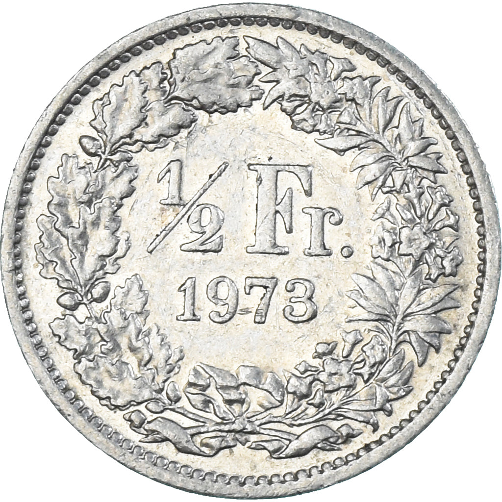 Moneda, Suiza, 1/2 Franc, 1973