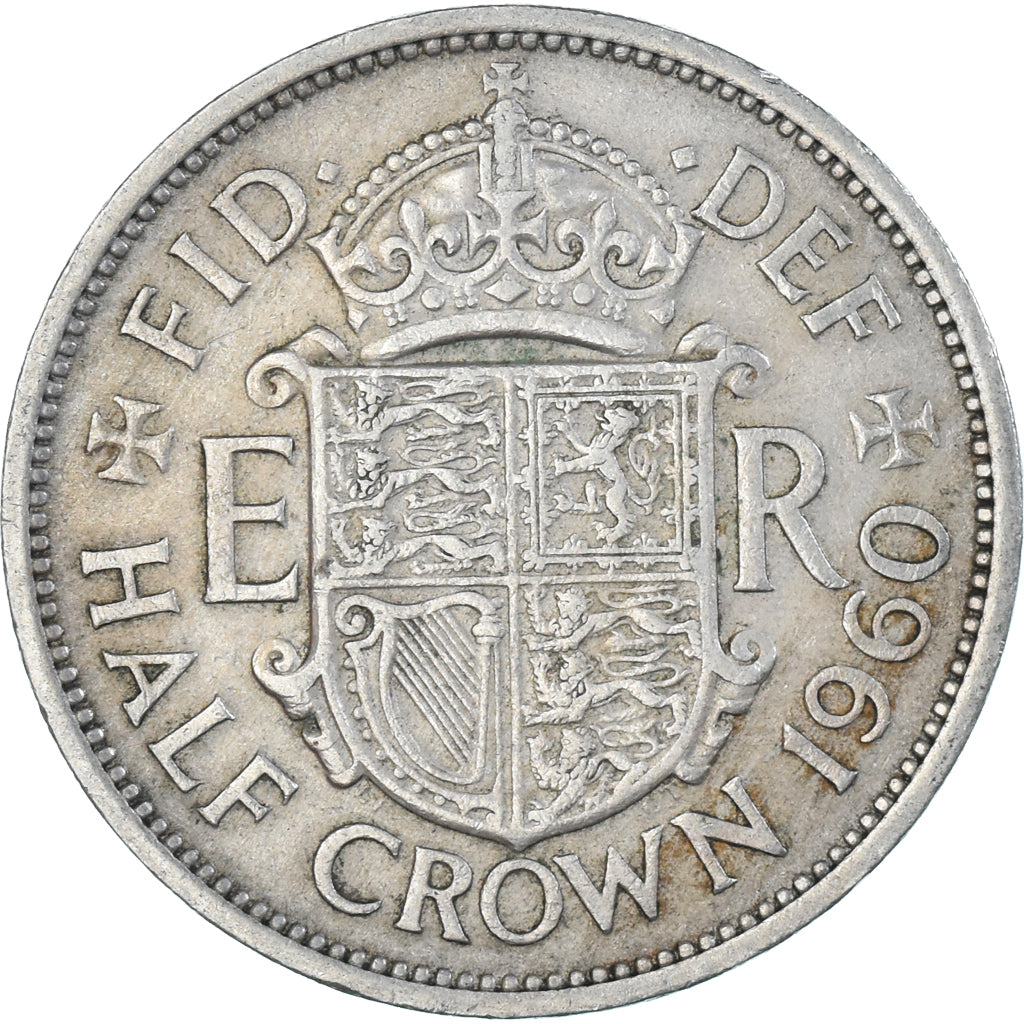 Moneta, Wielka Brytania, 1/2 Crown, 1960