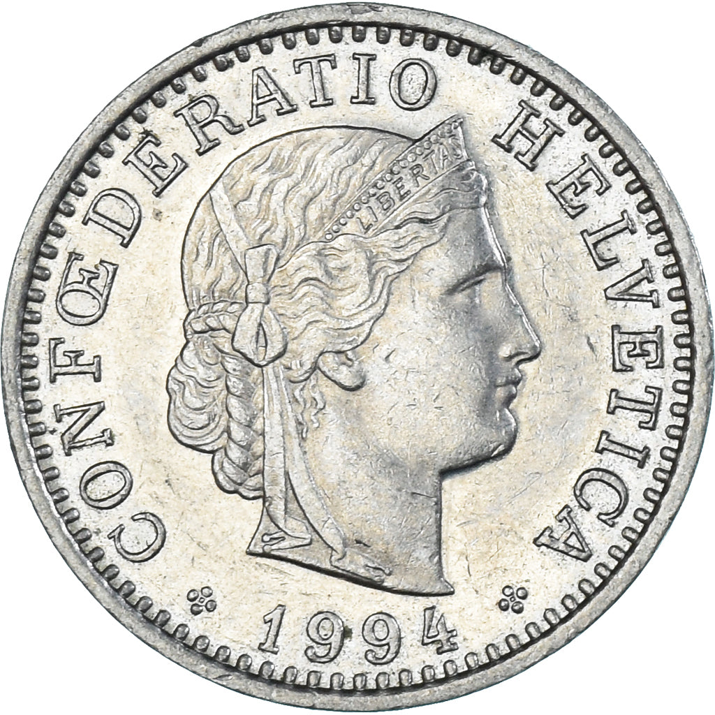 Münze, Schweiz, 20 Rappen, 1994