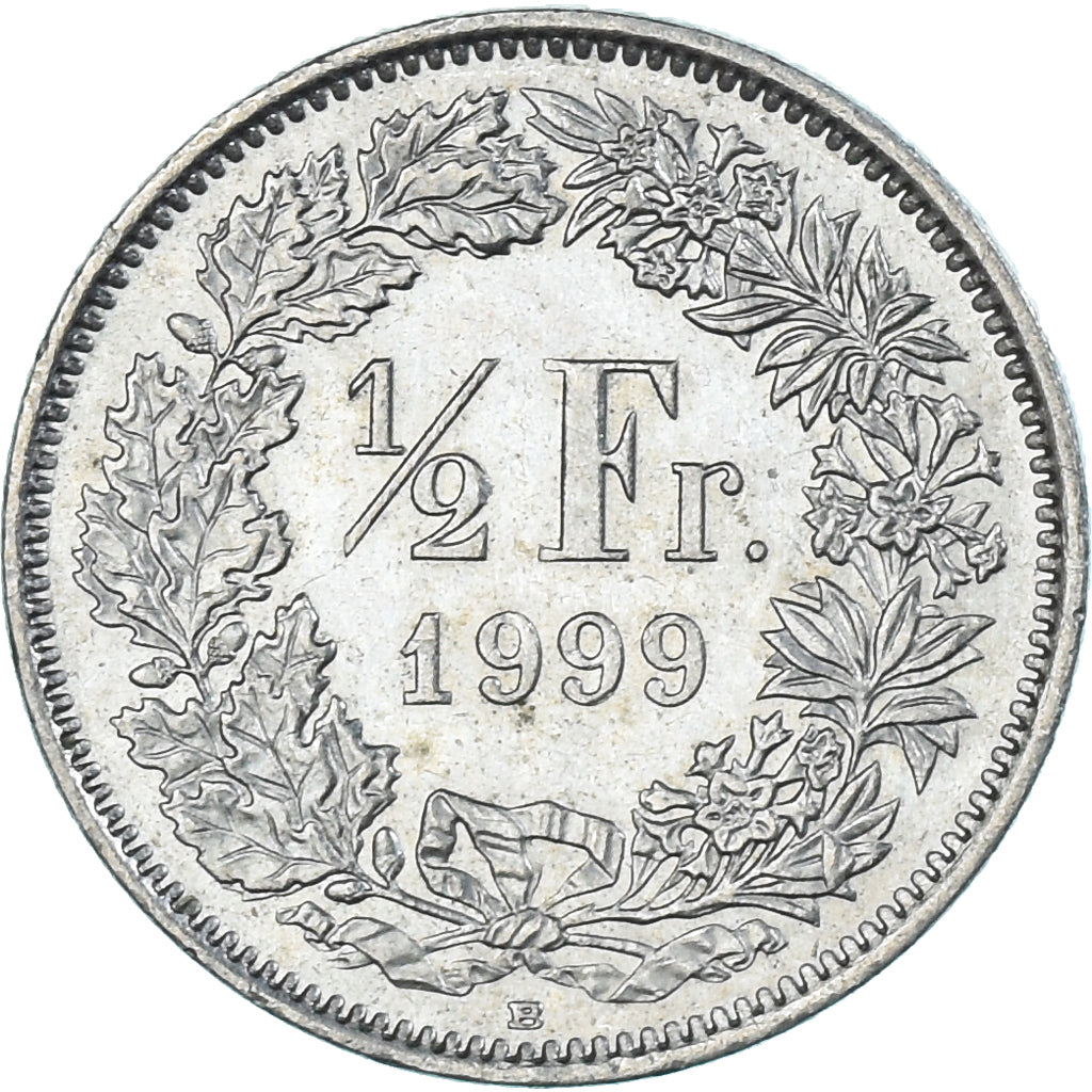 Munten, Zwitserland, 1/2 Franc, 1999