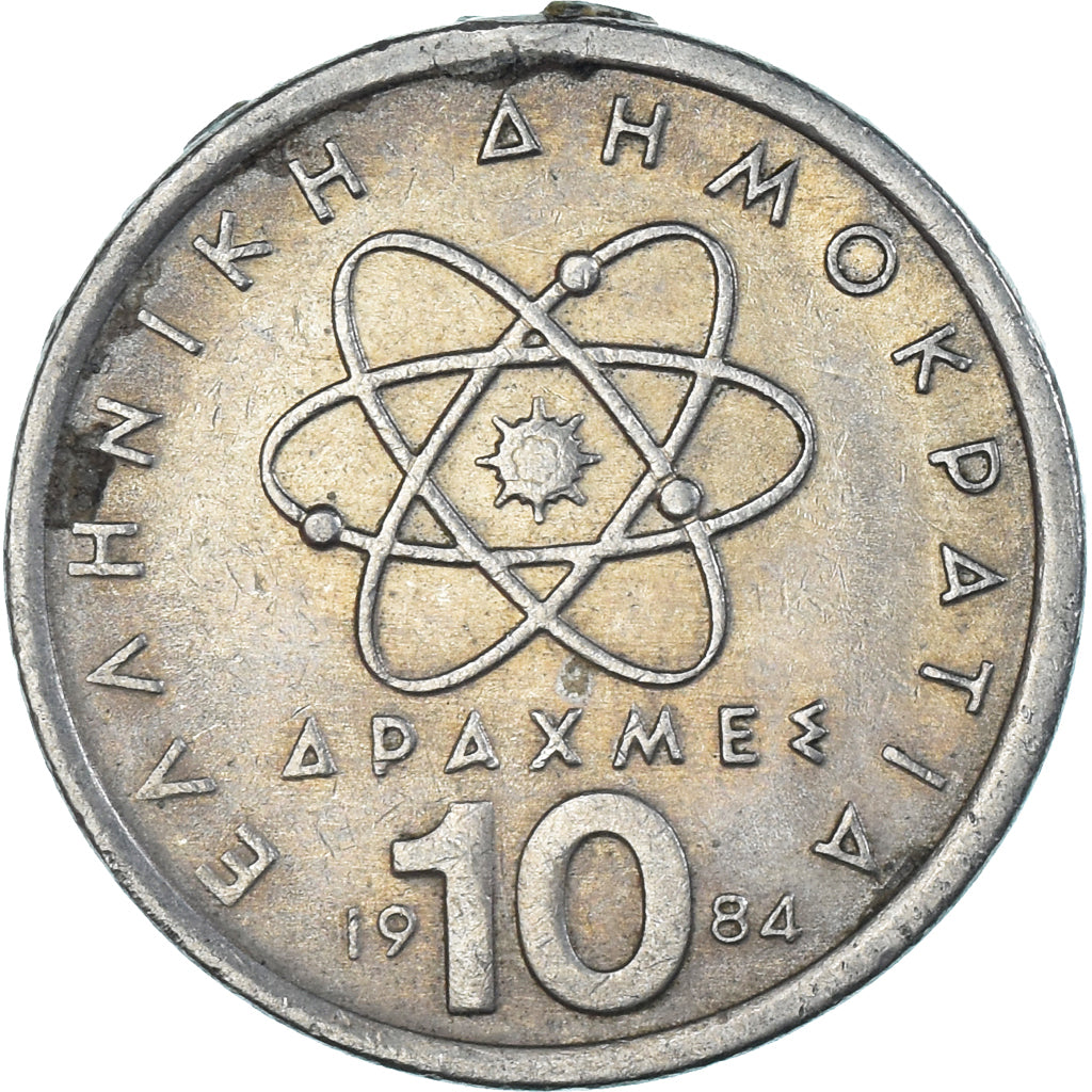 Münze, Griechenland, 10 Drachmes, 1984